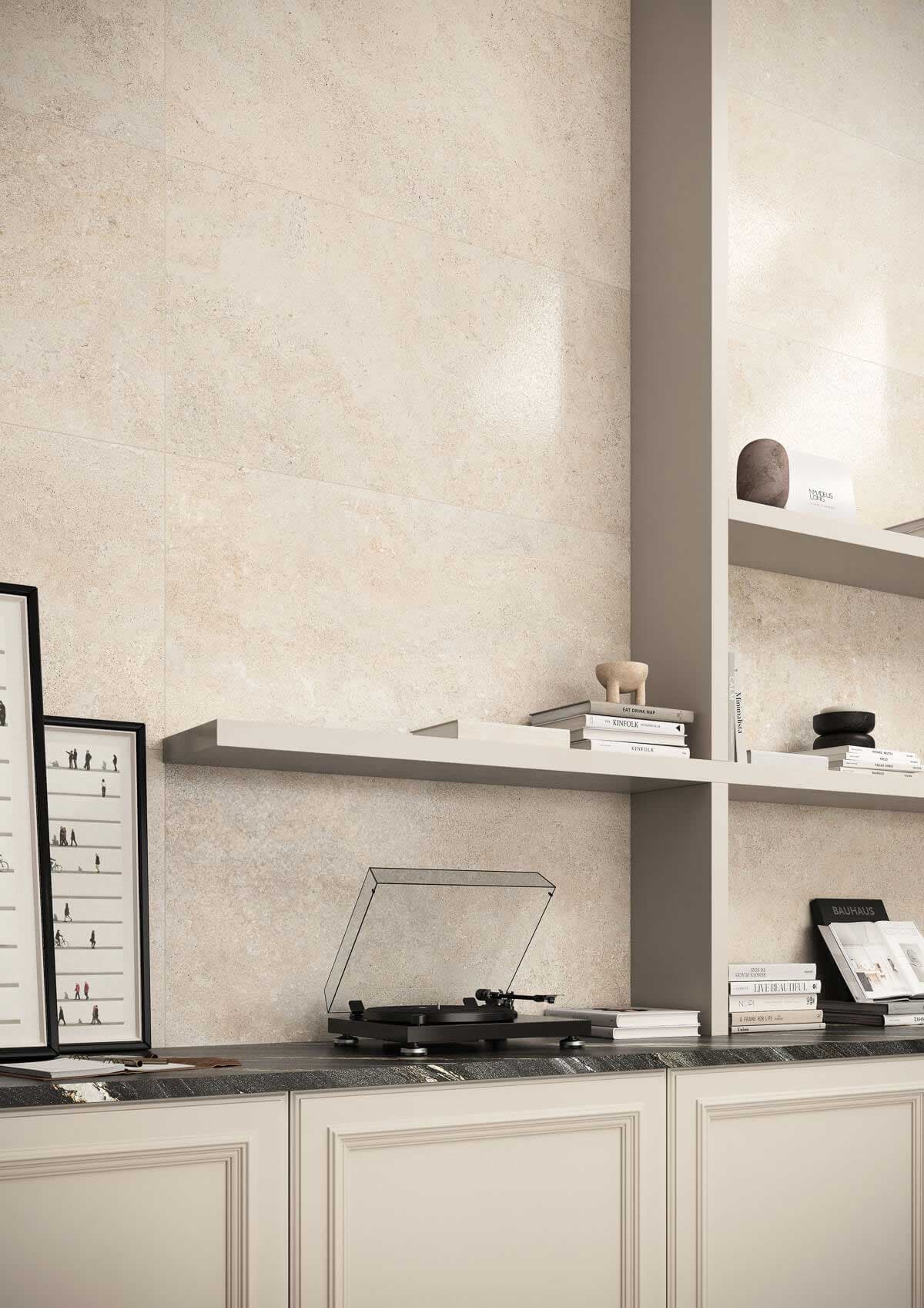 Walnut architectural surface detail
