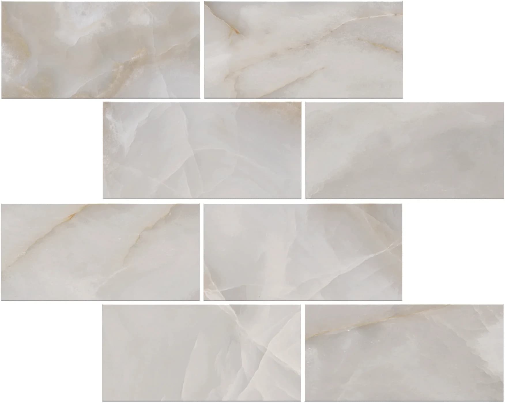 Onyx Mosaic Brick 3x6 in architectural space