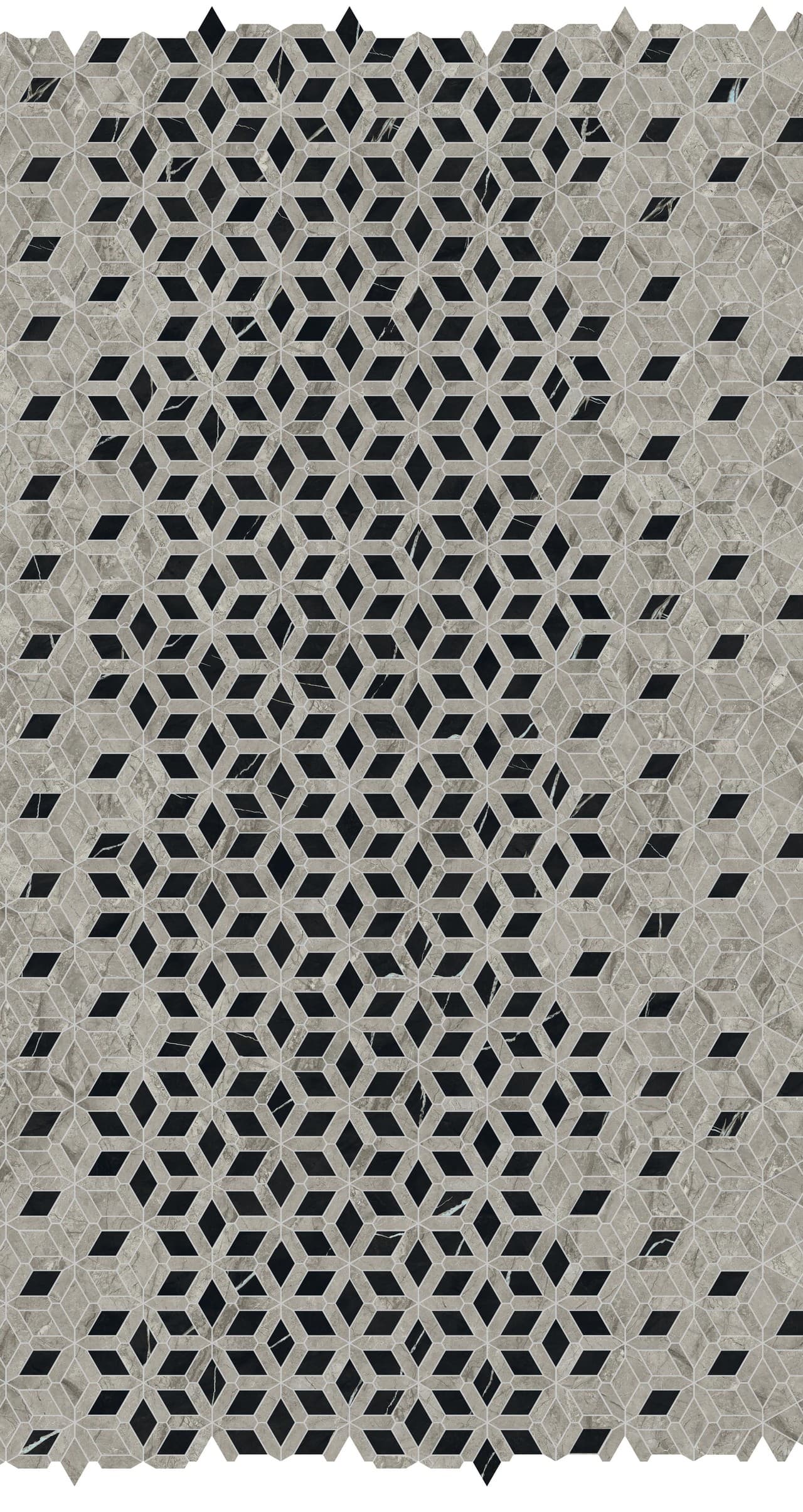 MB Silver Grey Diamond in architectural space