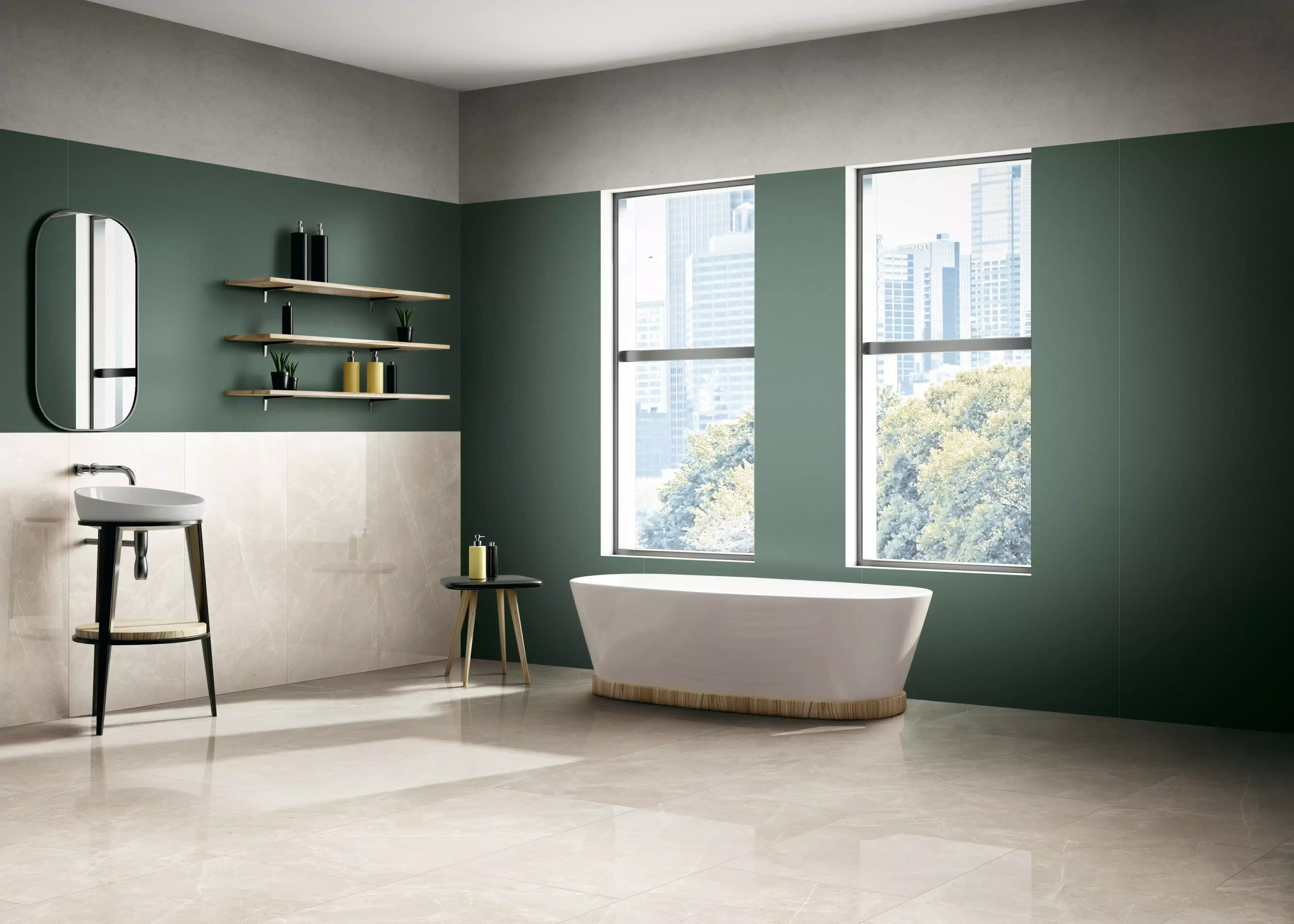 White Sandstone in architectural space
