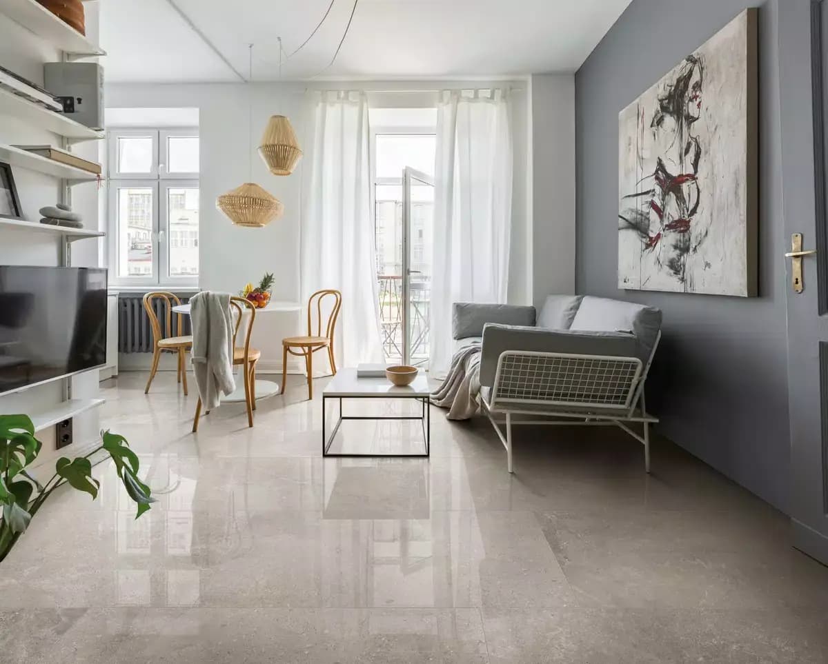Grey Limestone installation space