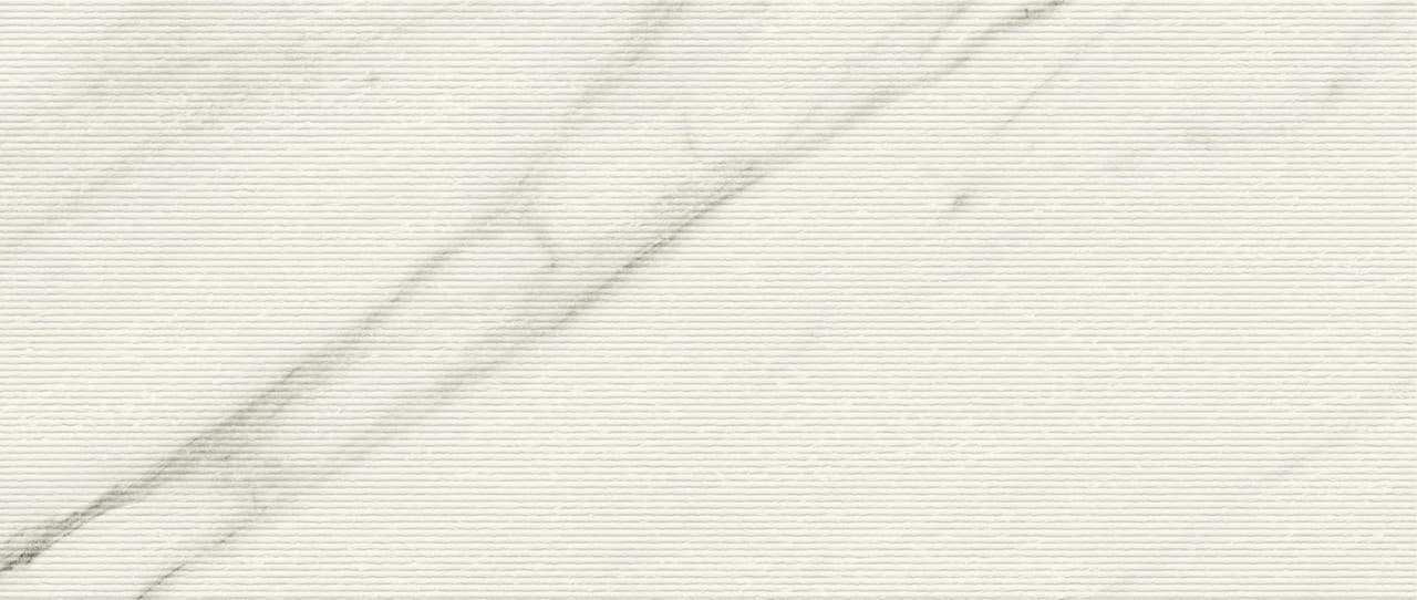 3D Narrow Calacatta Blanco in architectural space