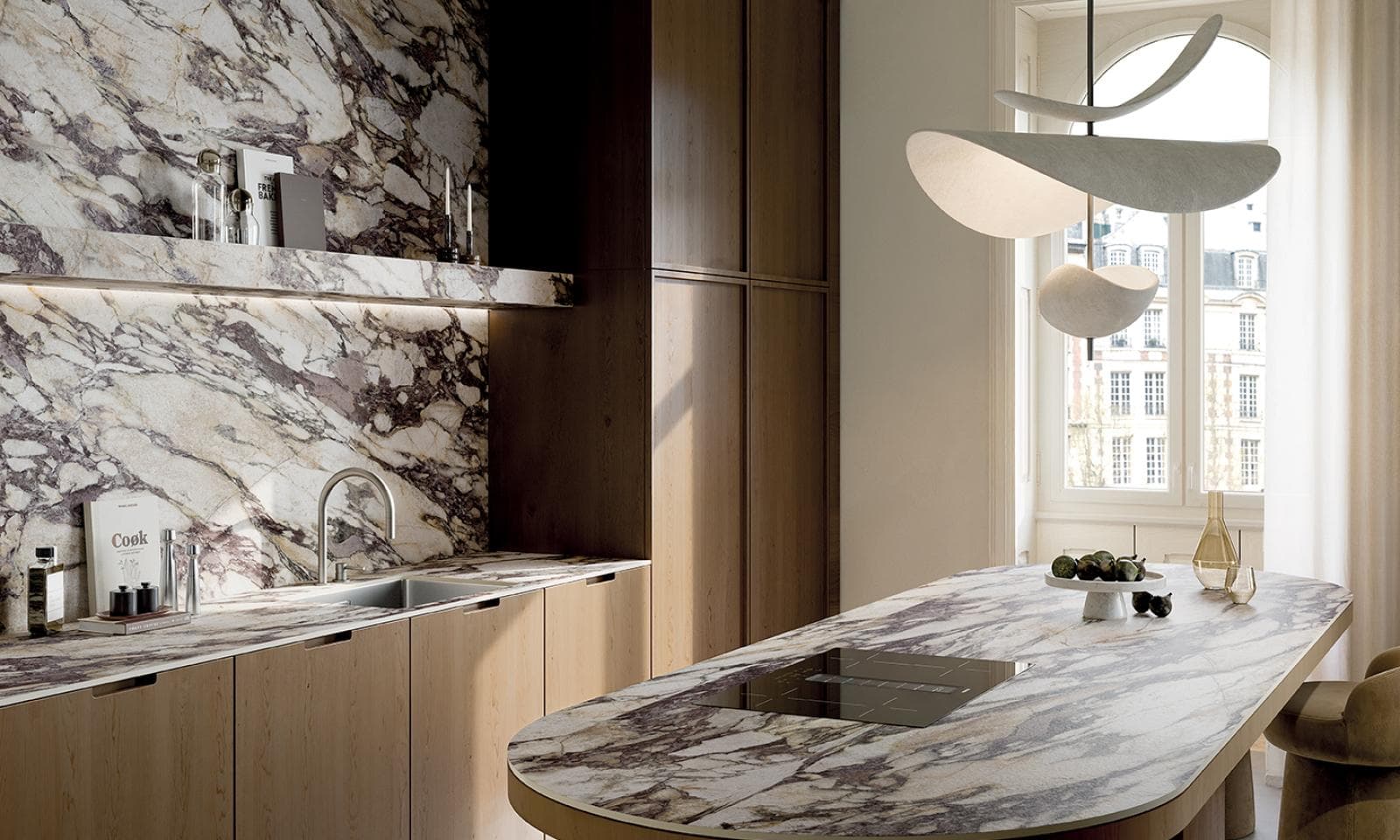 NS Marble Breccia Medici installation space