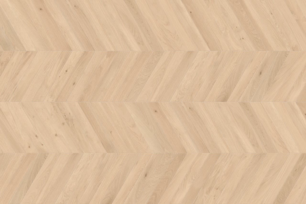 Bright Oak Chevron in architectural space
