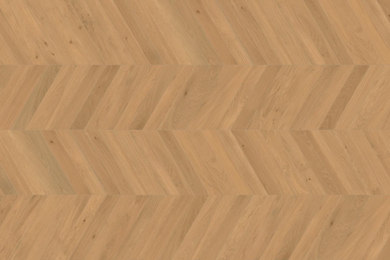 Amber Oak Chevron in architectural space