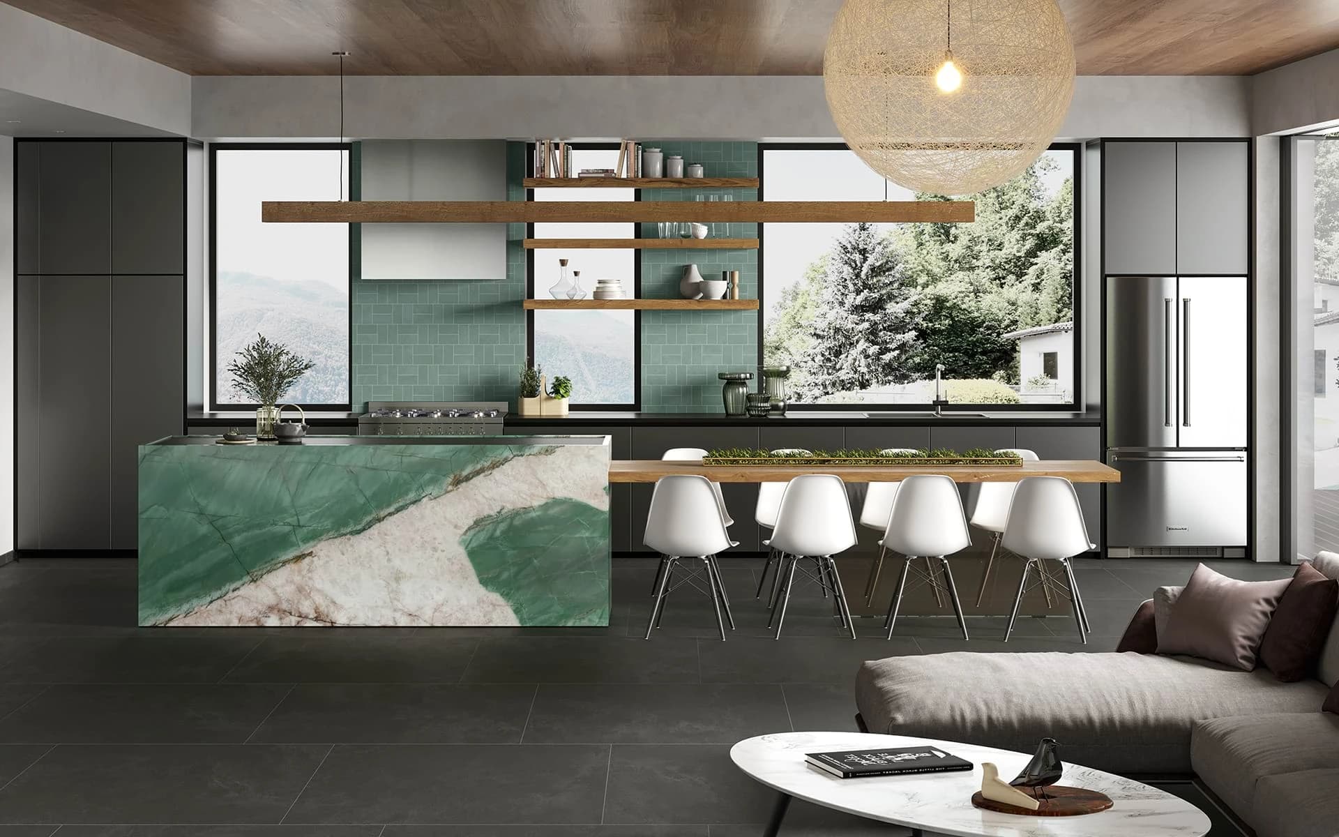 Cove Terra Black installation space