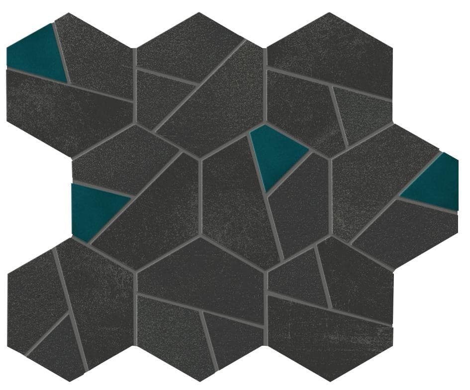 Tarmac Mosaico Hex Jade in architectural space