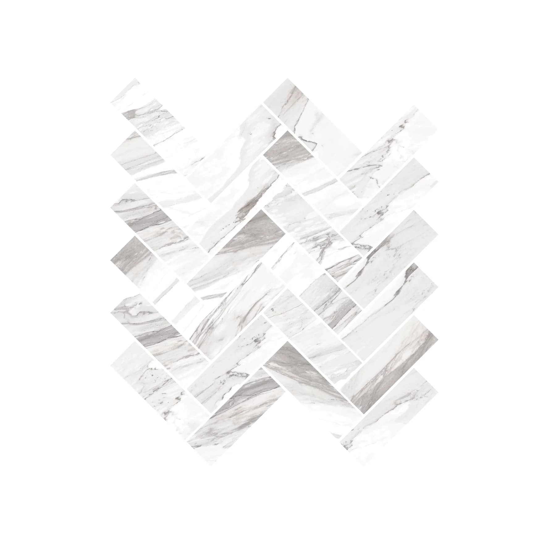 Epic Herringbone Mosaic in architectural space