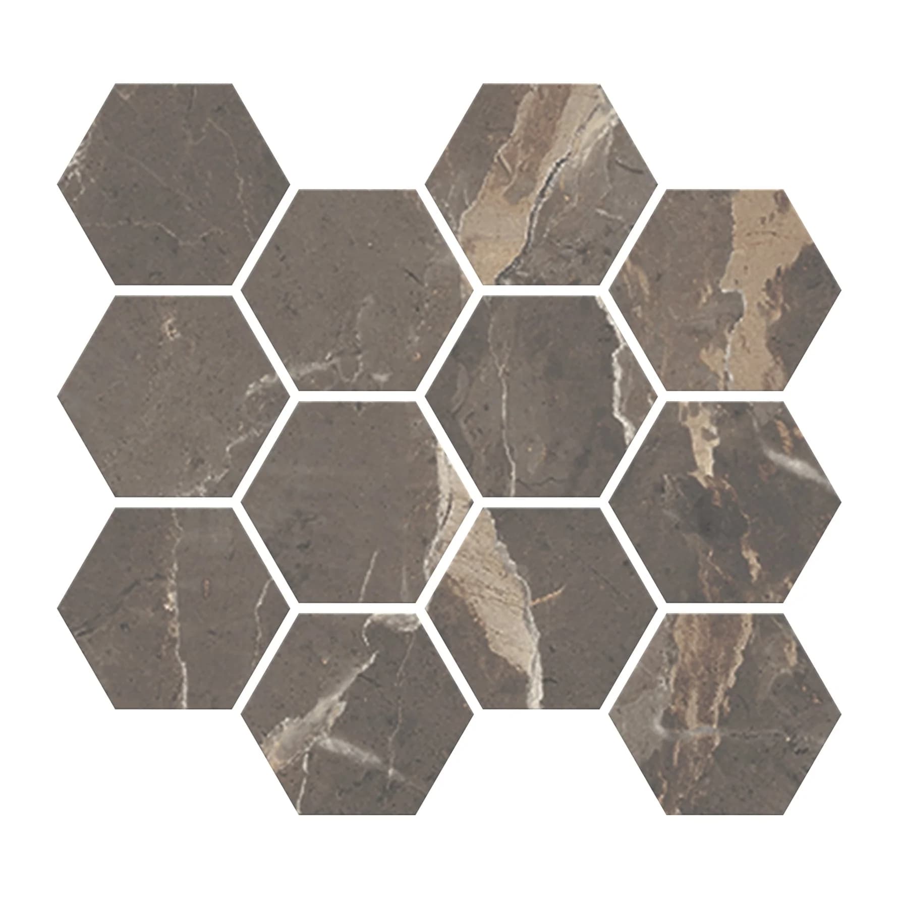 Absolute Hexagon Mosaic in architectural space