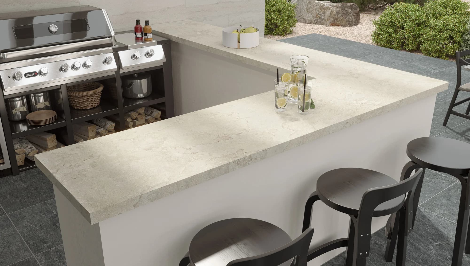 EcoStone Fog Cross Cut Pre-Fab installation space