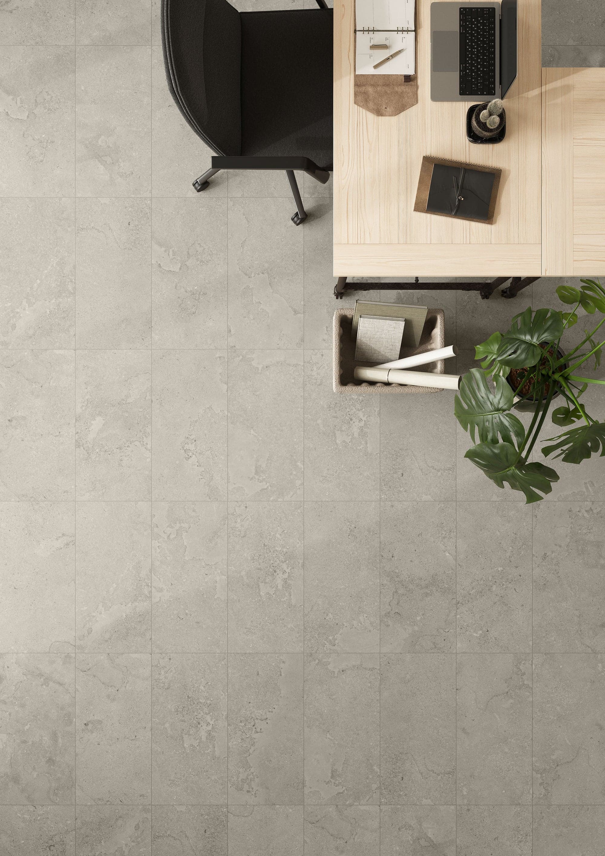 EcoStone Mist Cross Cut installation space