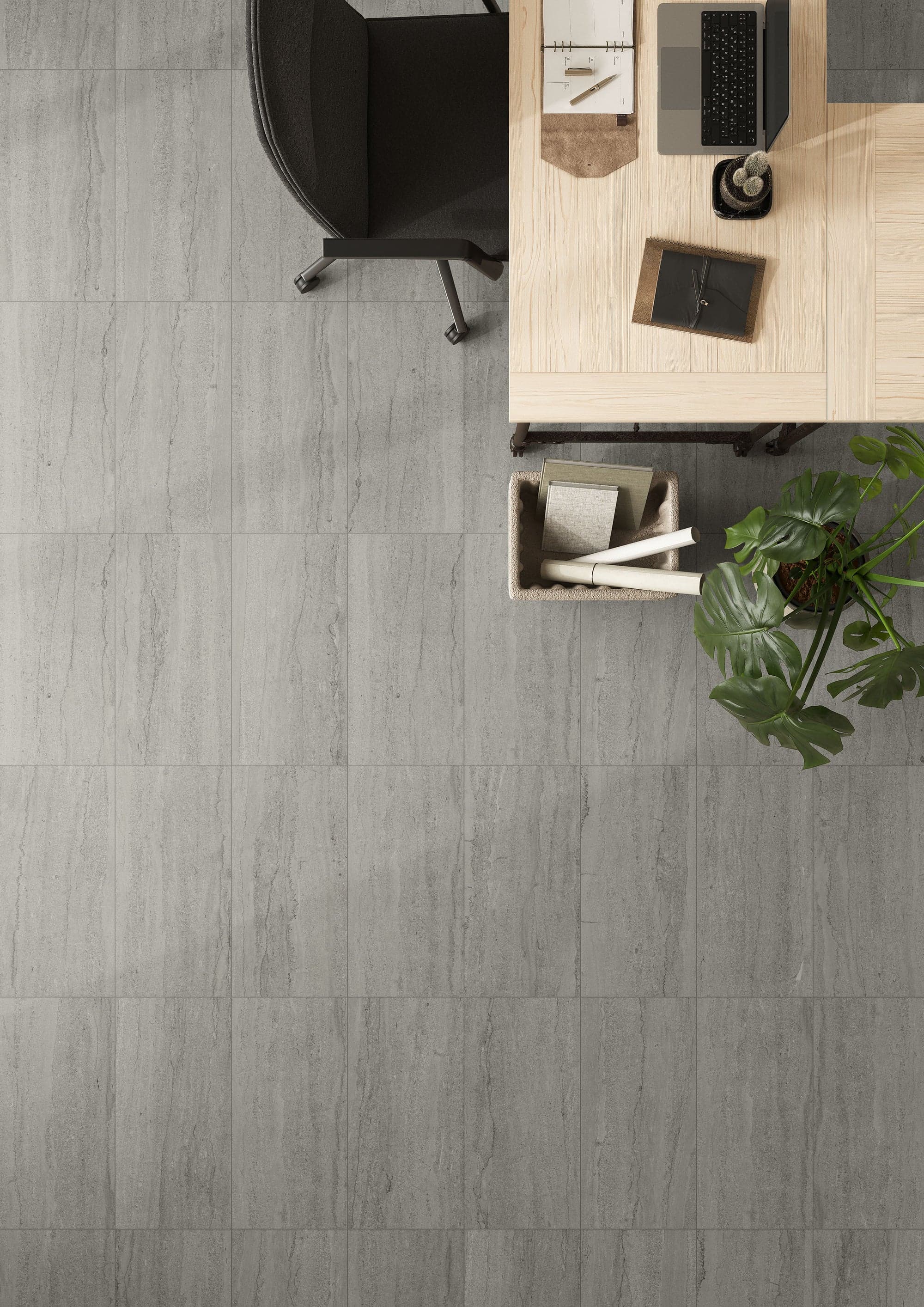 EcoStone Fossil Vein Cut installation space