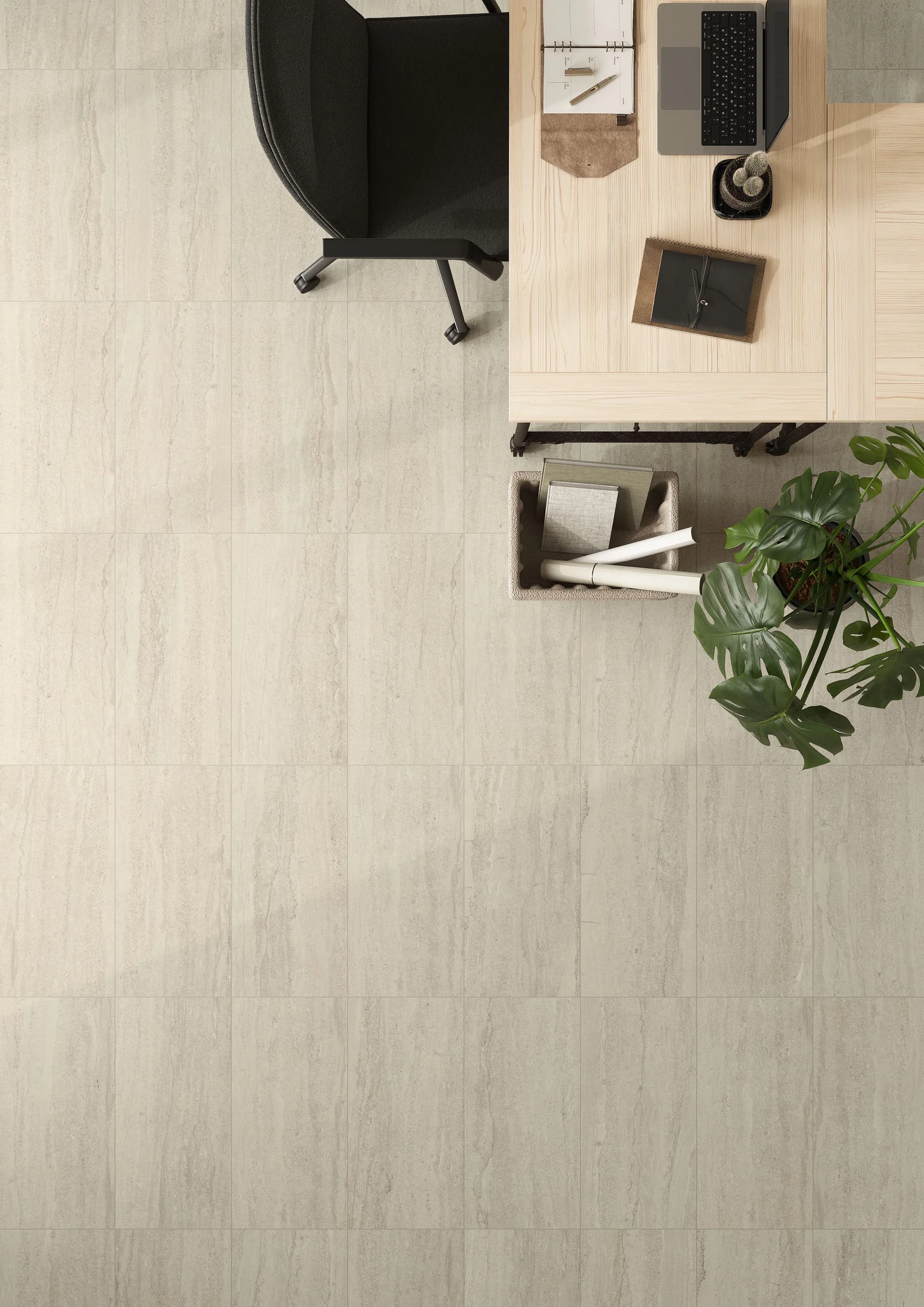 EcoStone Jute Vein Cut installation space