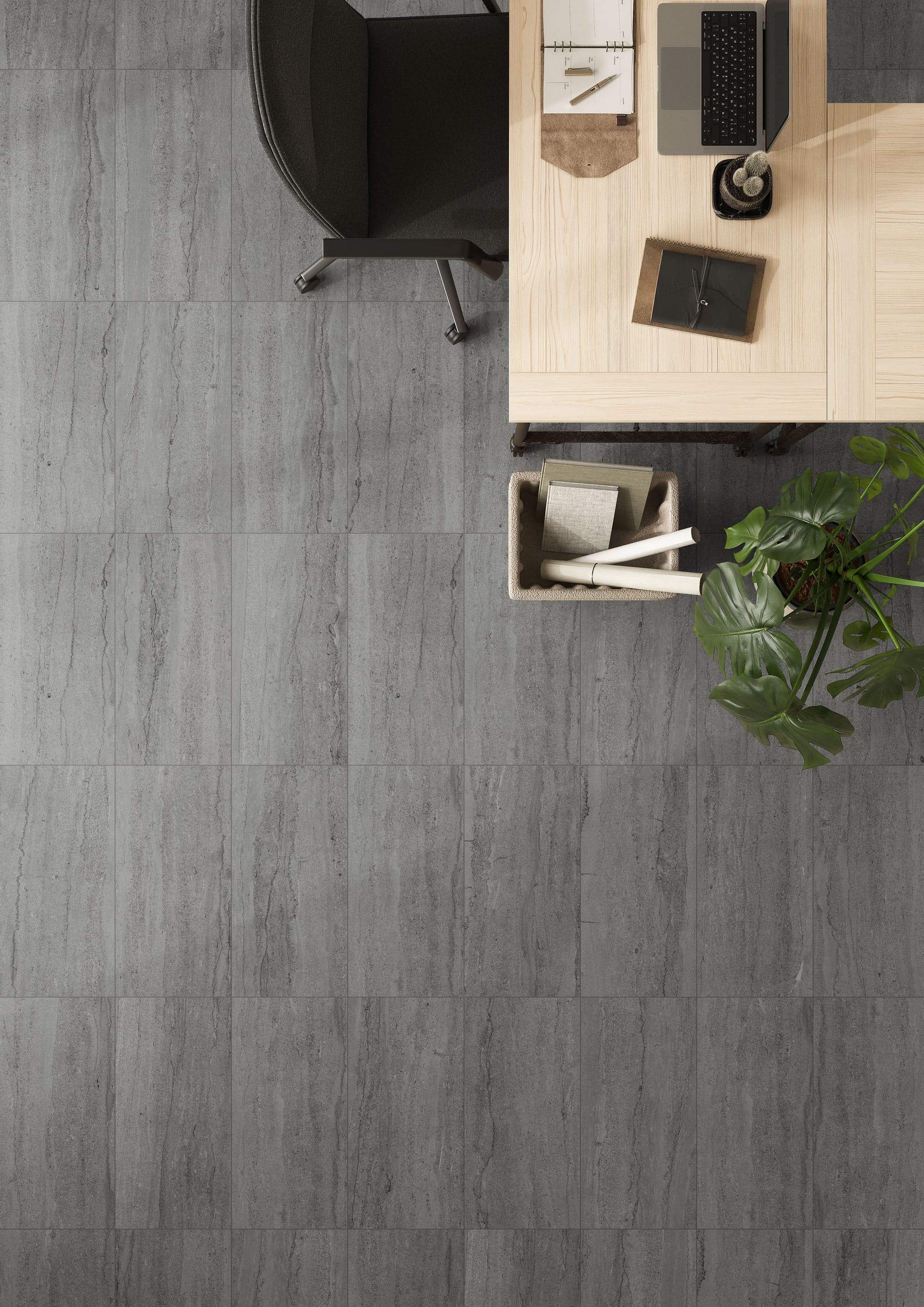 EcoStone Pumice Vein Cut installation space