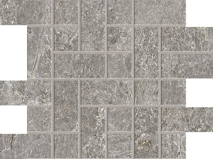 Farmhouse Living Mosaic Tetris in architectural space