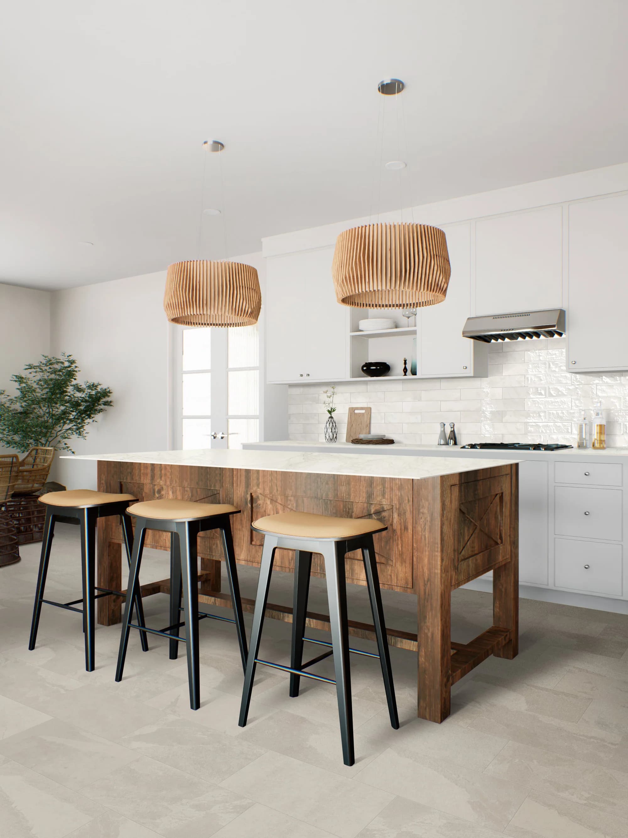 JEM Adagio White Pre-Fab installation space