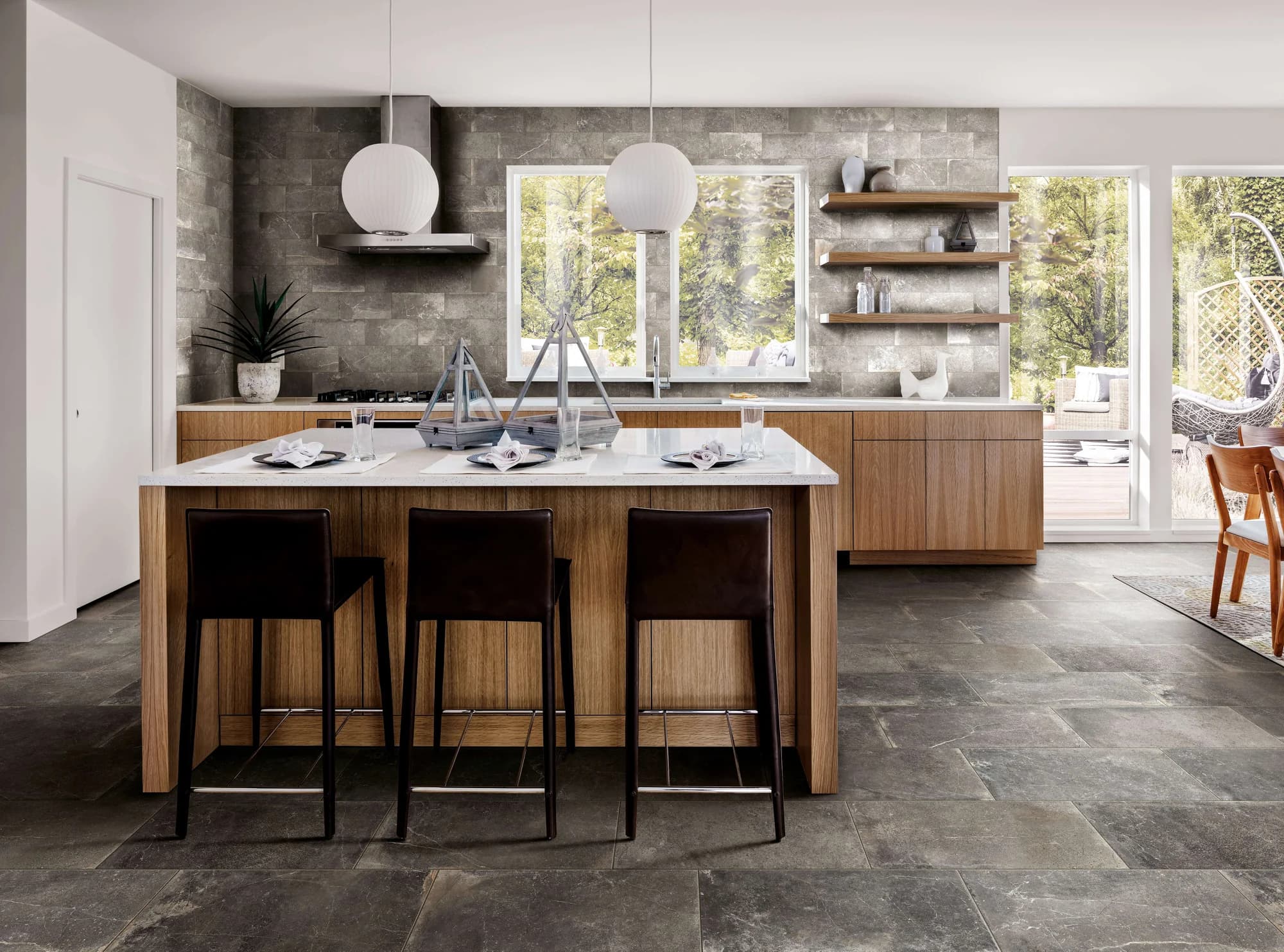 Rustic Stone Grey installation space