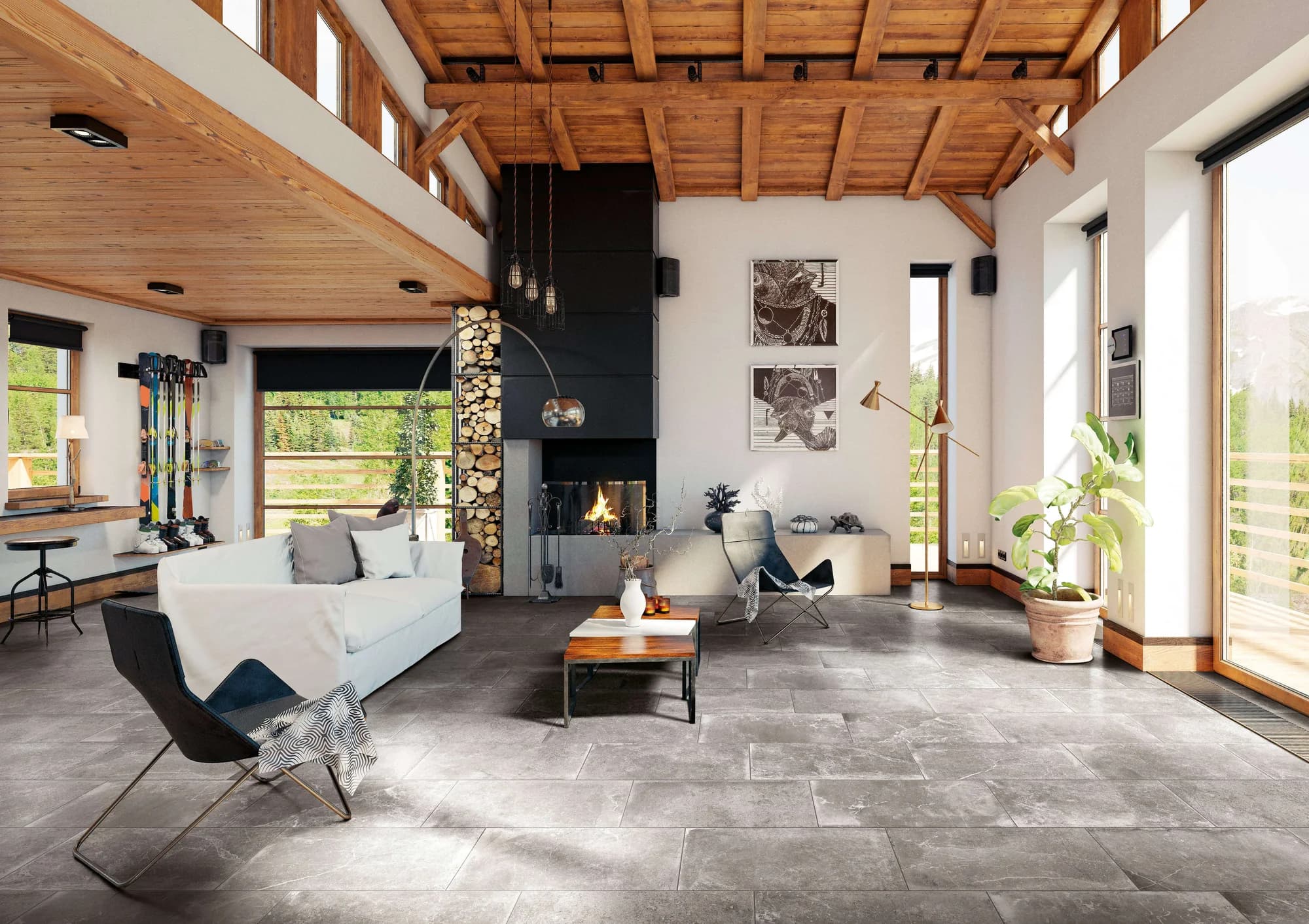 Rustic Stone Grey installation space