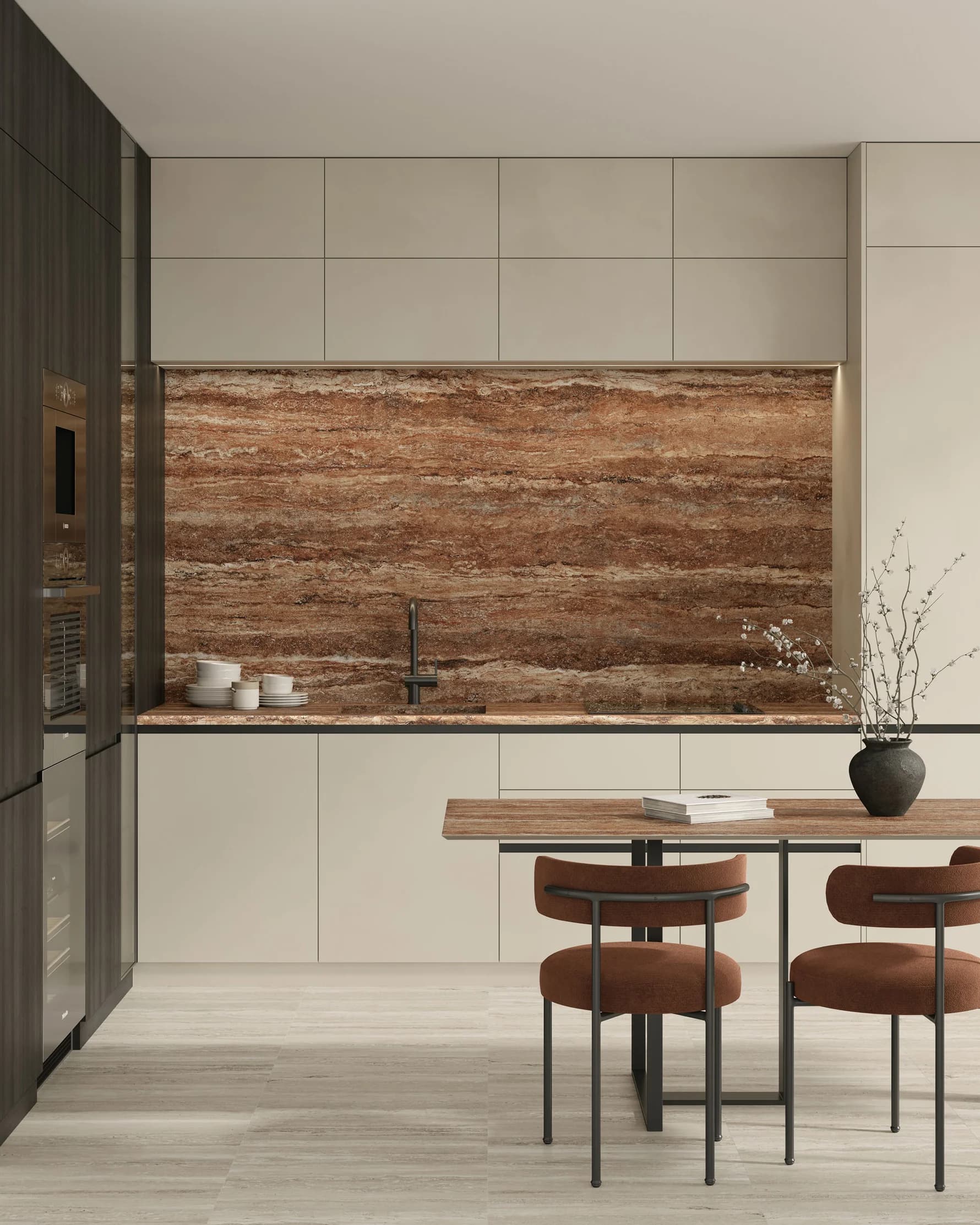 Travertine Bold Pre-Fab installation space