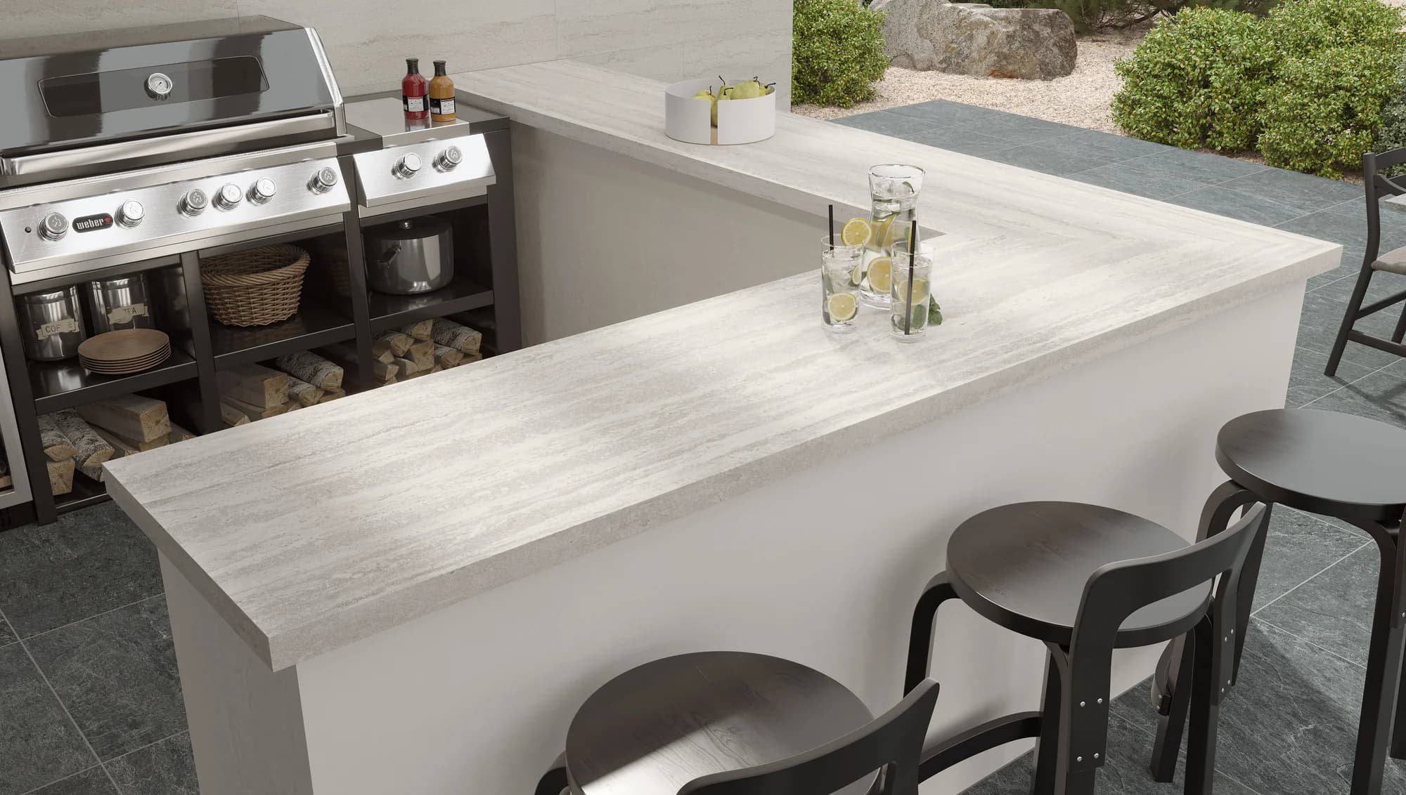 Travertine Roman Pre-Fab installation space