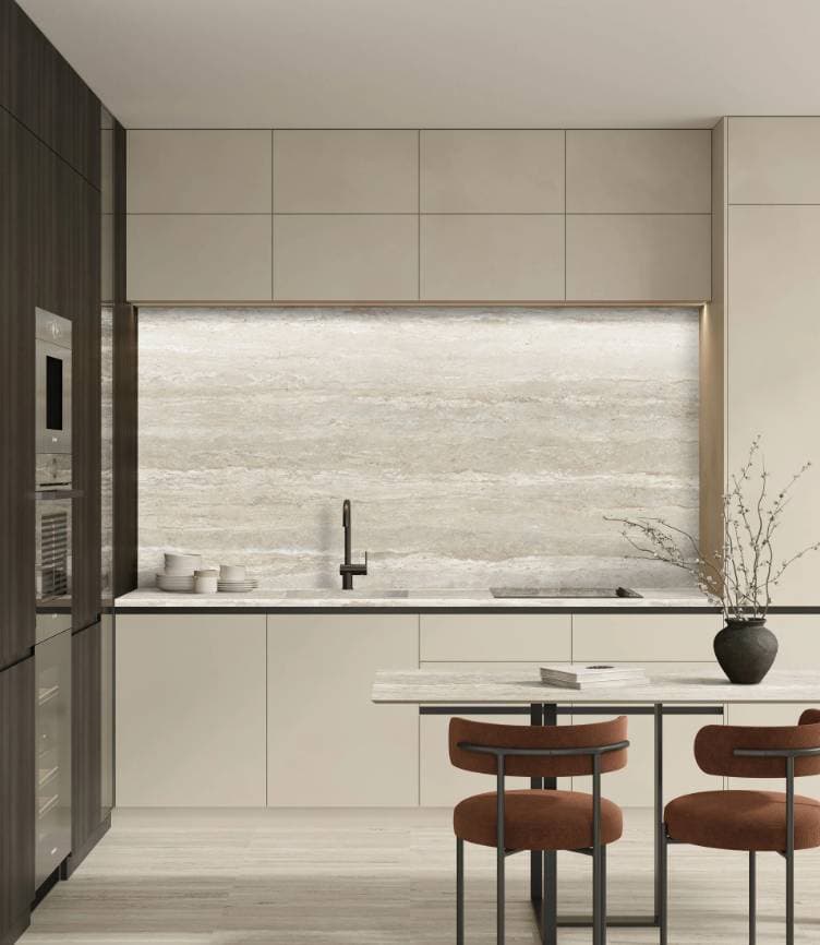 Travertine Silver installation space