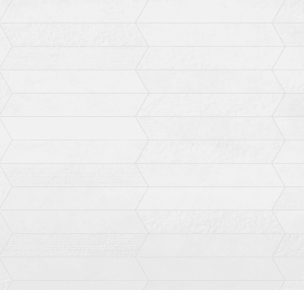 Shapes 4x24 Chiseled Porcelain Chevron Tile in Pearl A+B swatch