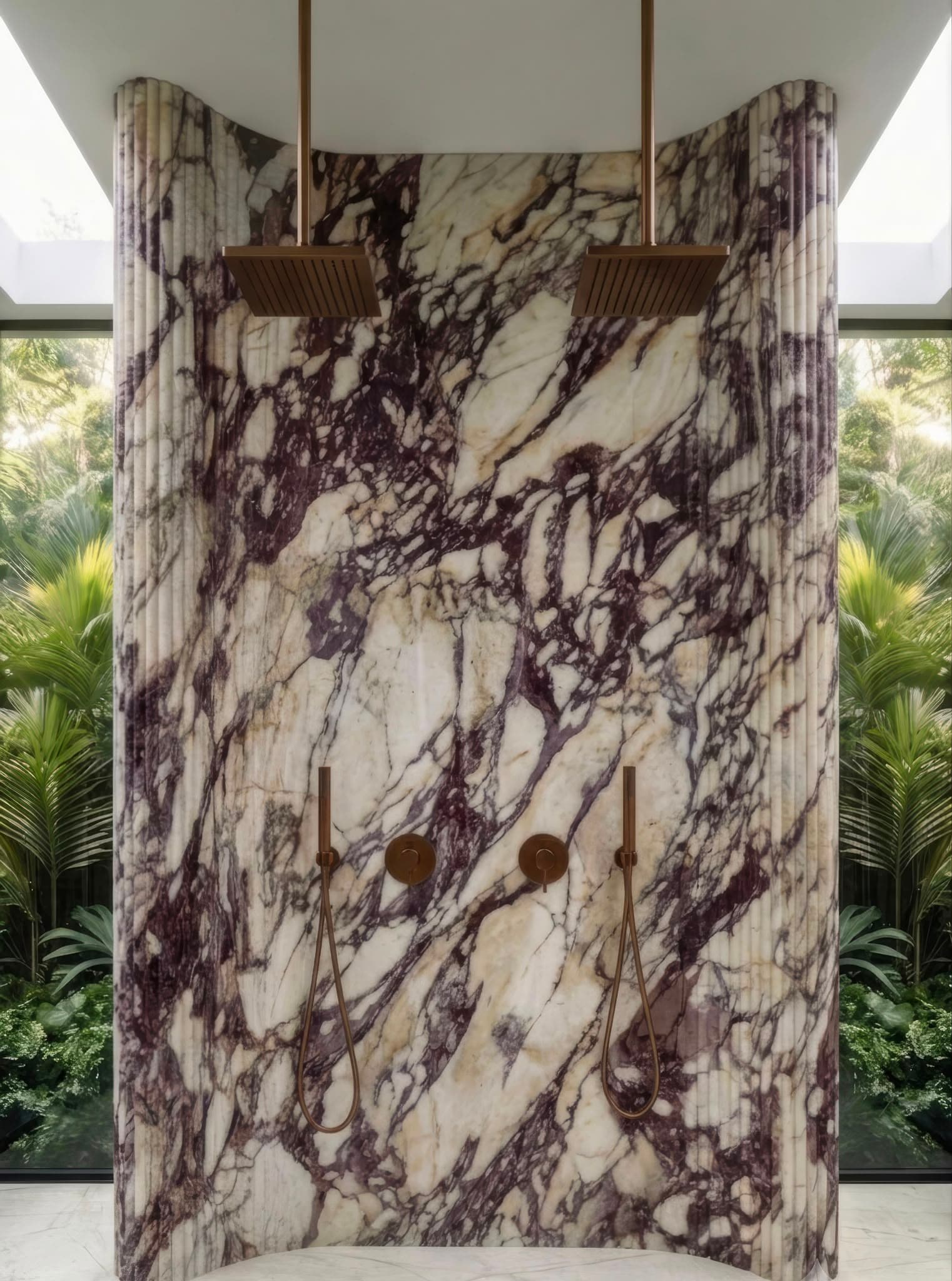 NS Marble Breccia Medici installation space