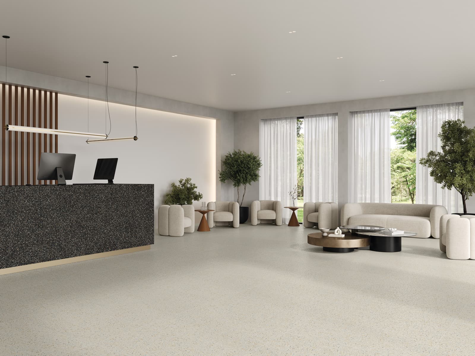 Mystere Black in architectural space