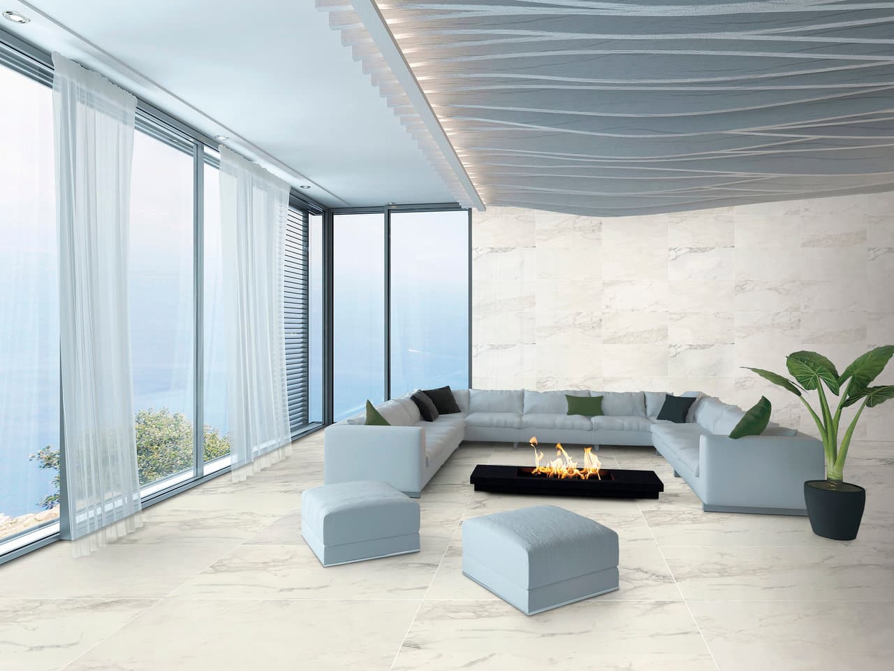 Calacatta Renoire installation space