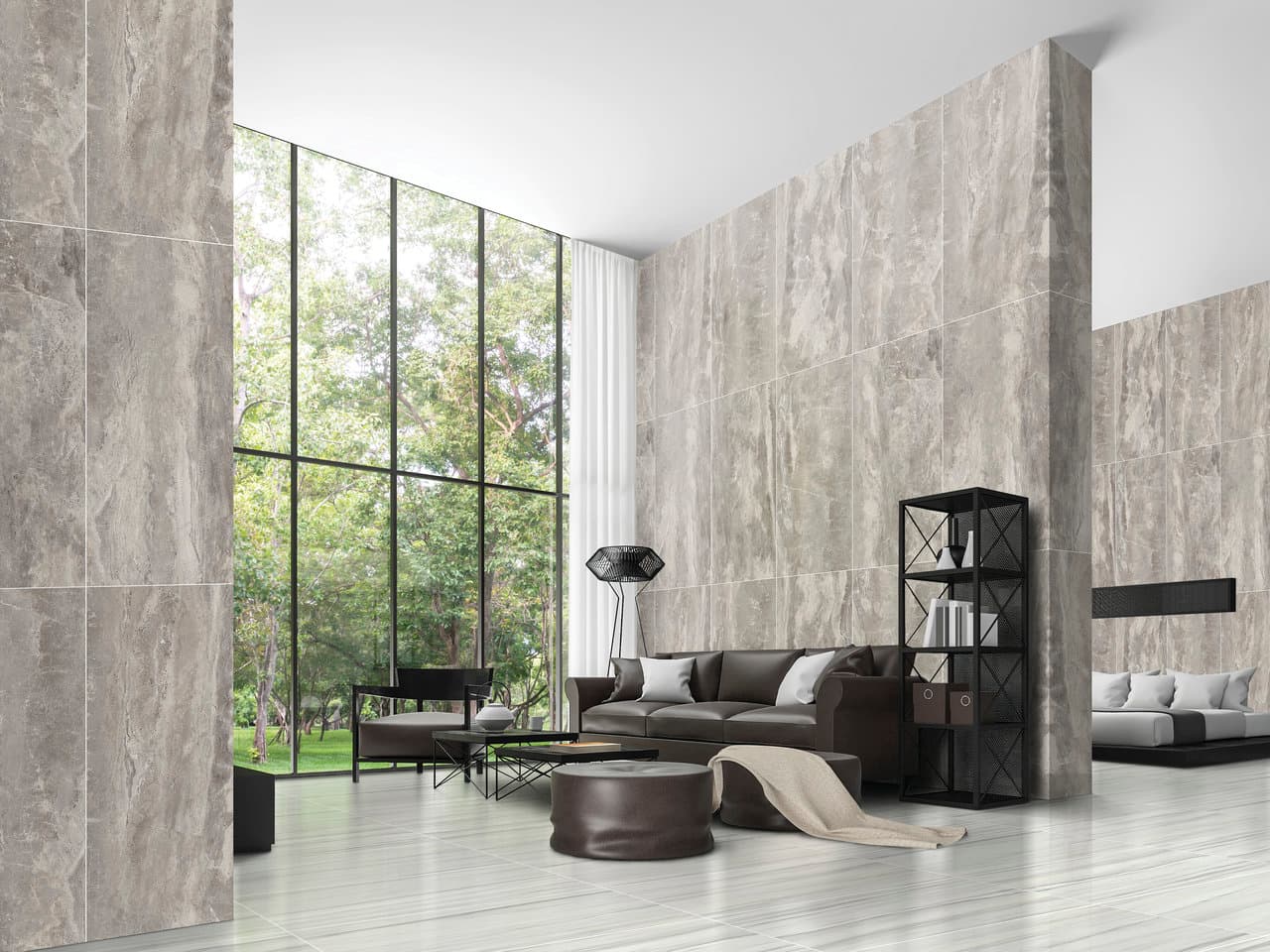 Carrara Zebrino installation space