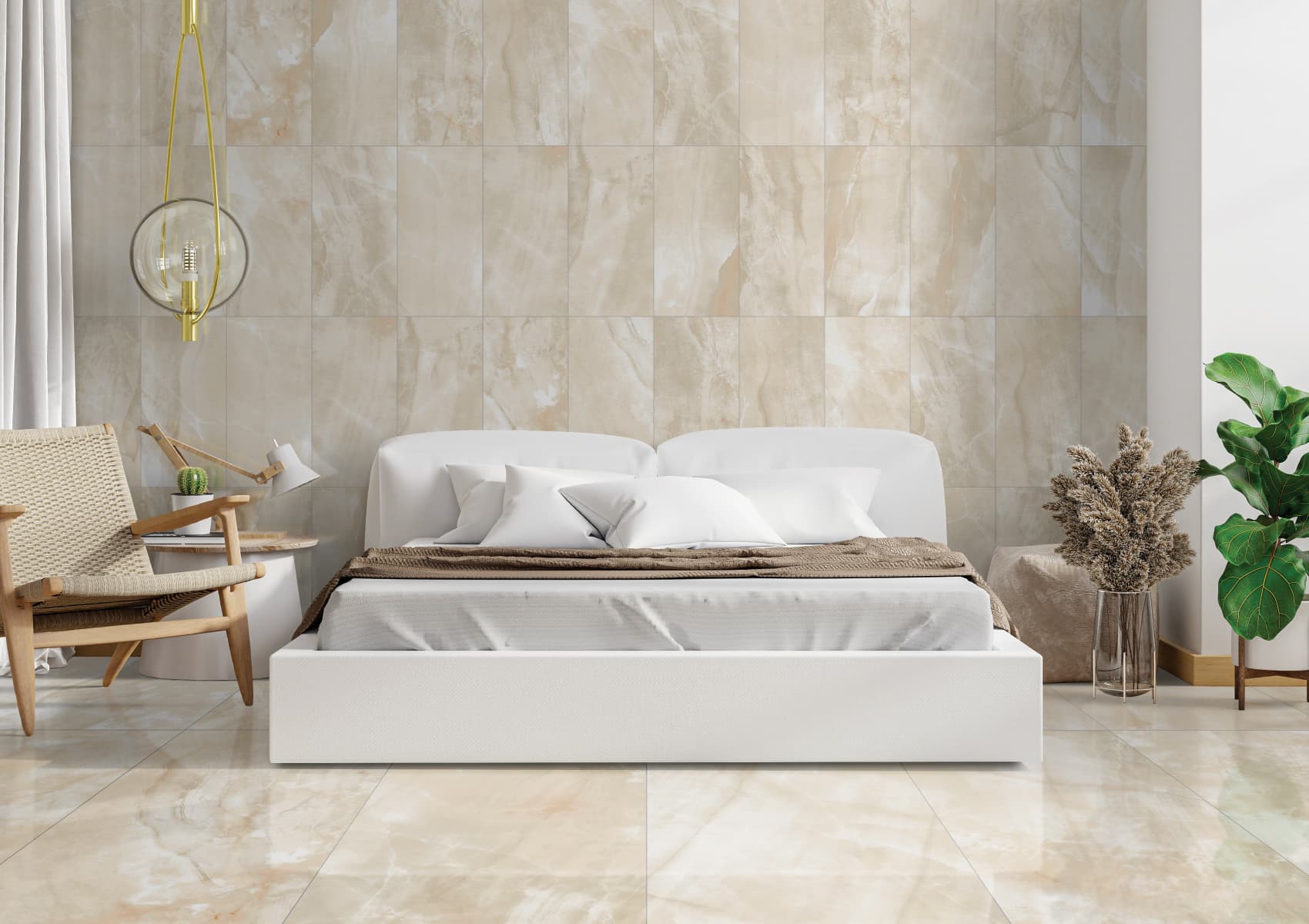 Gemma Beige Onyx installation space