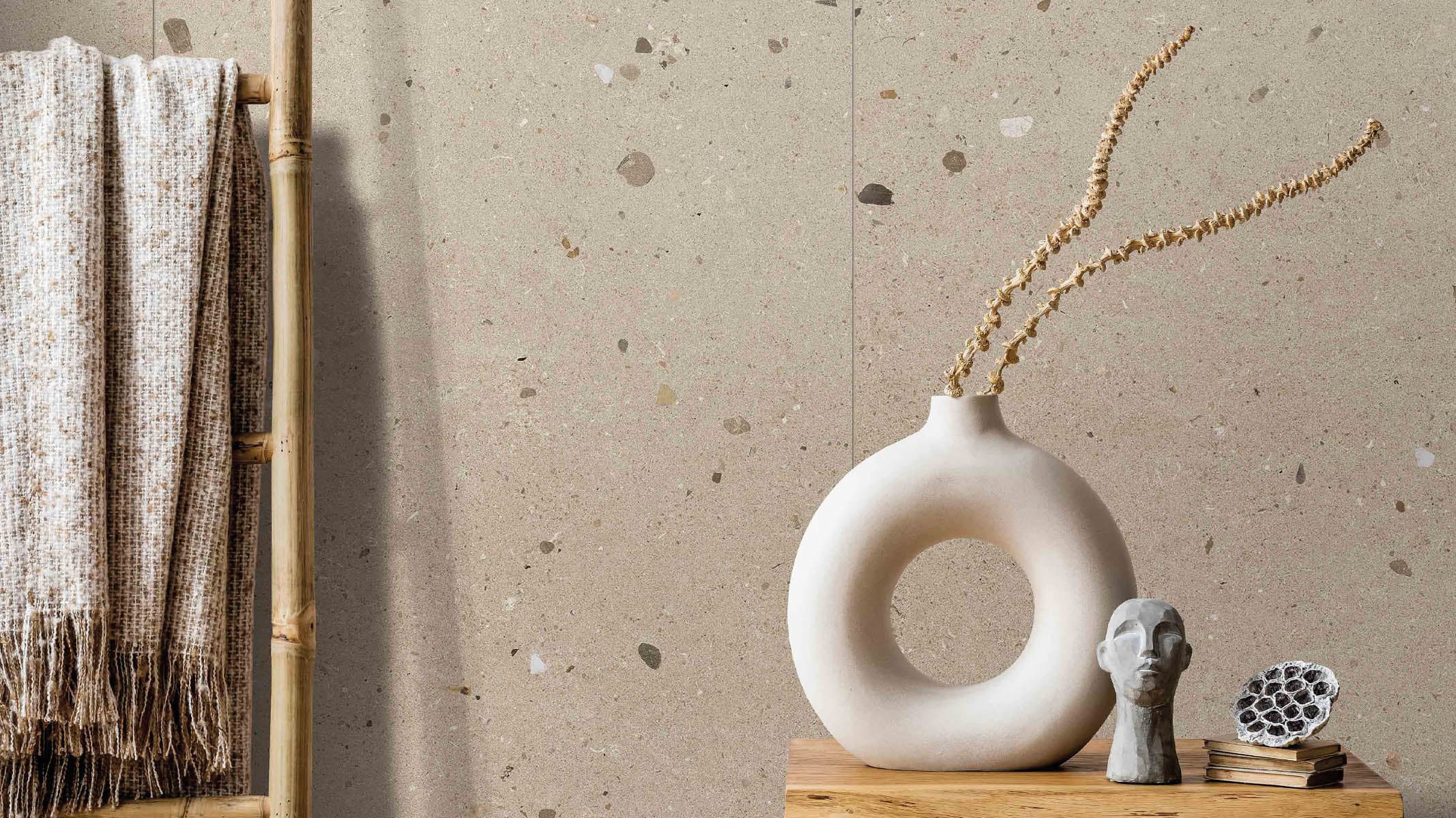 Klastos Beige in architectural space