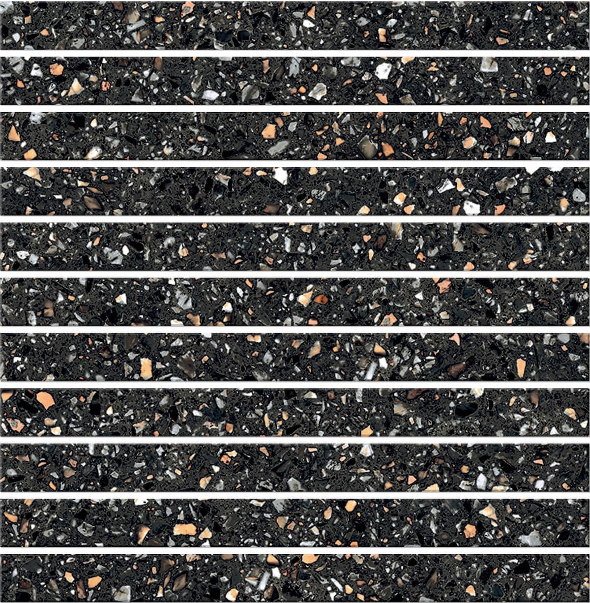 Mystere Black Stacked Mosaic