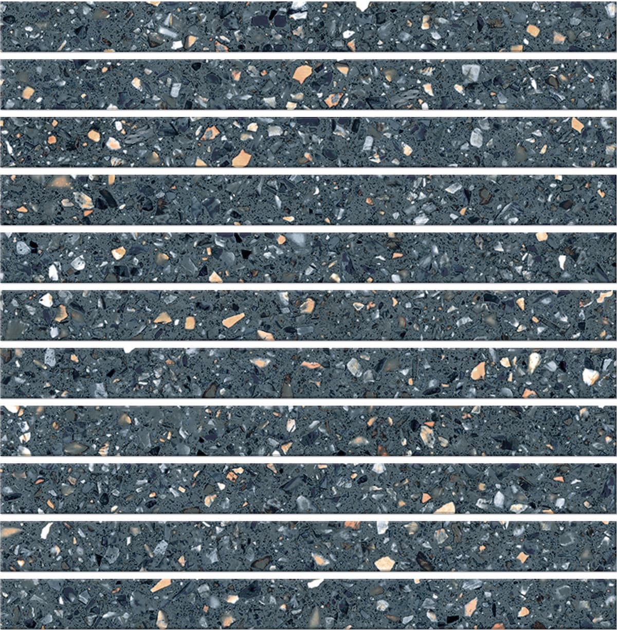 Mystere Blue Stacked Mosaic
