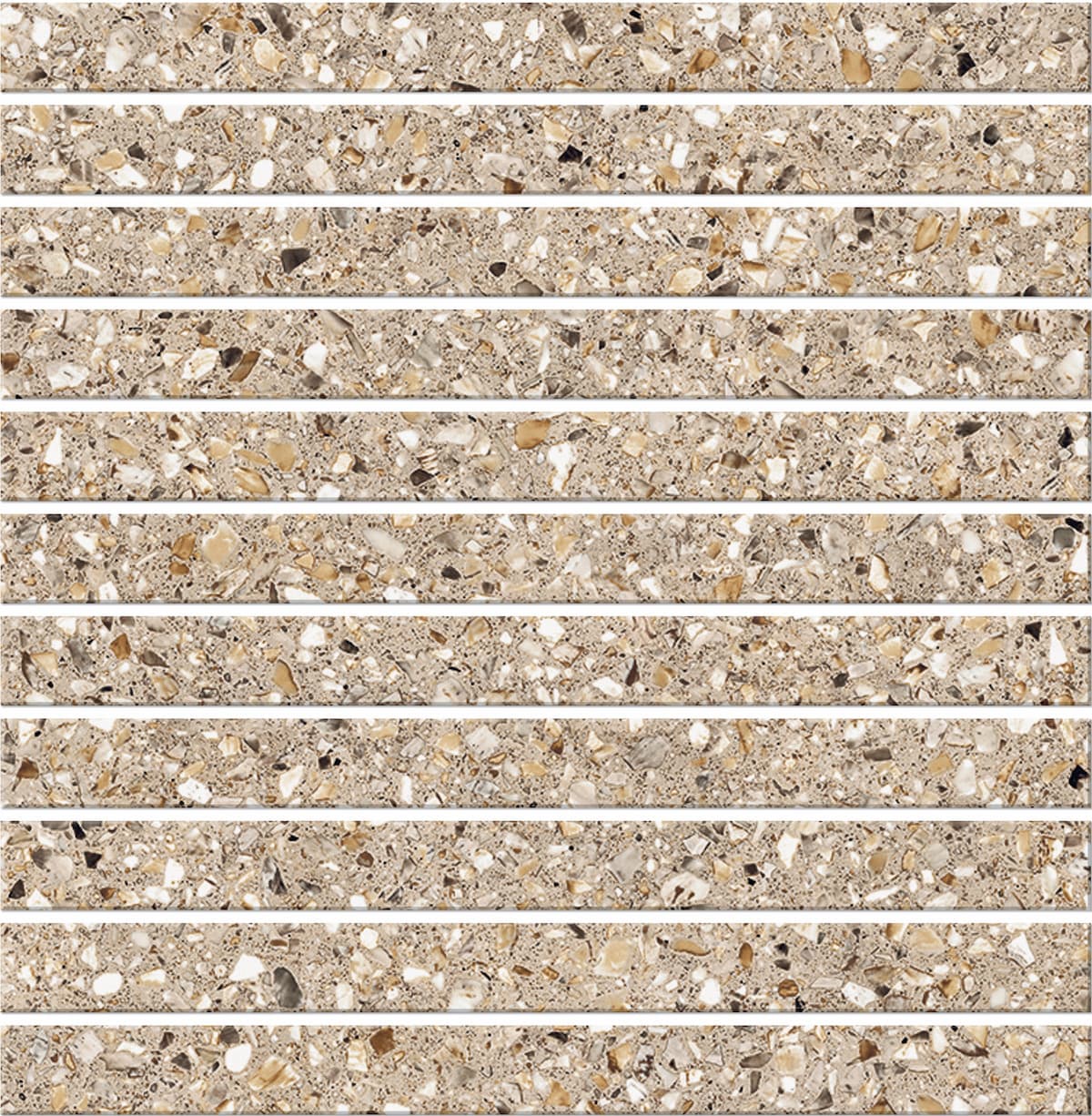 Mystere Brown Stacked Mosaic
