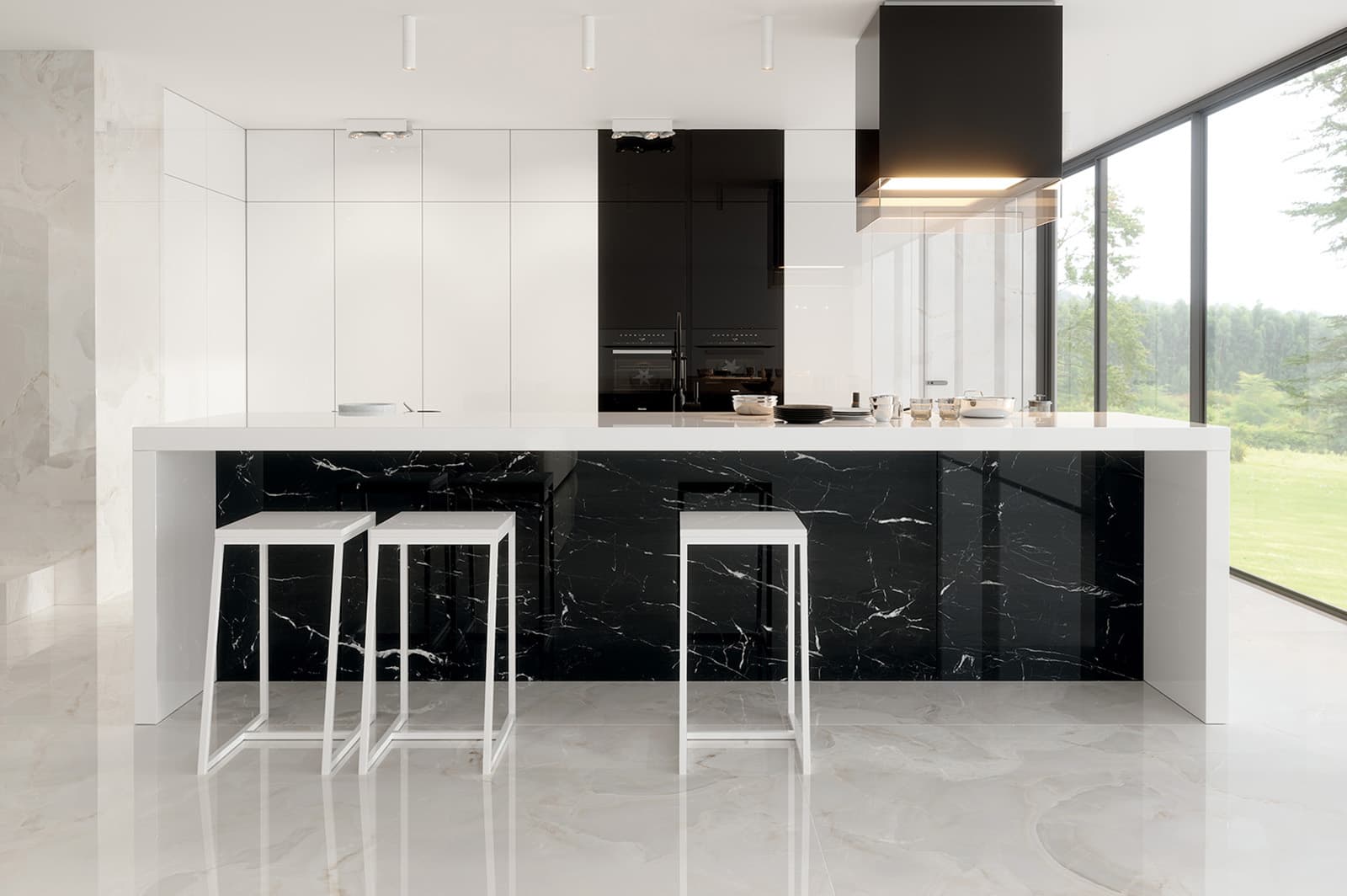 Onice Cristallo in architectural space