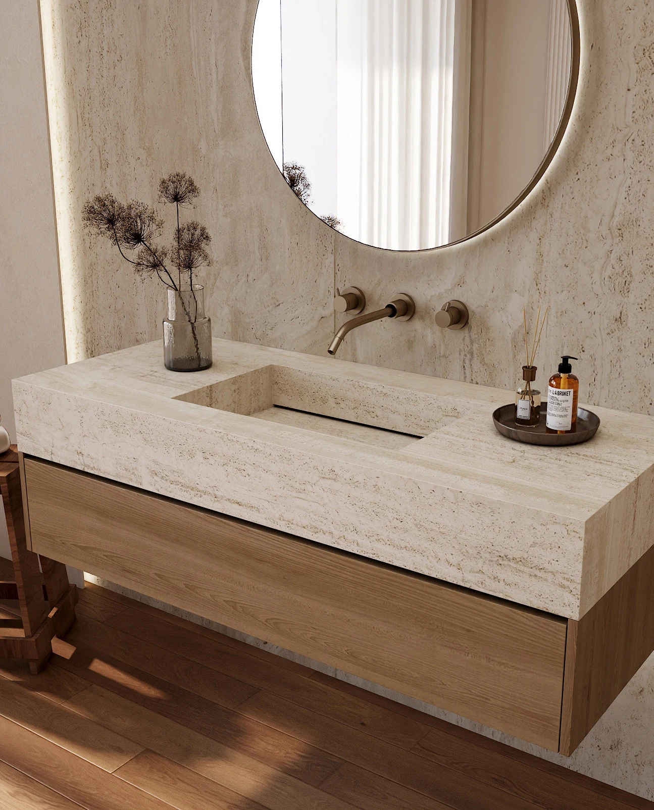 Marea bathroom collection from Nuovo Surfaces